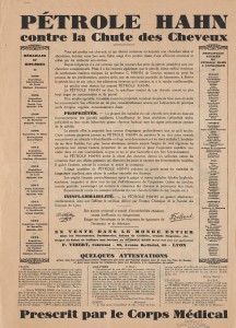 French advertisement on the verso of a cartoon entitled "Couche-Huit-Heures".