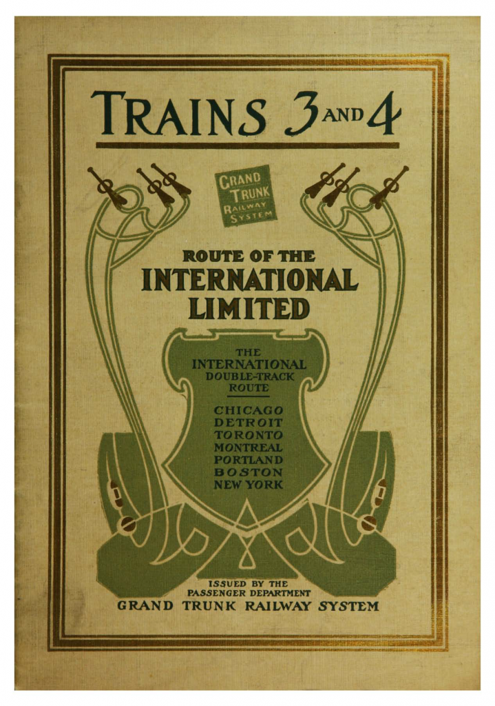 Trains 3 and 4 : flight of the International Limited, the railway Greyhound of Canada—front cover