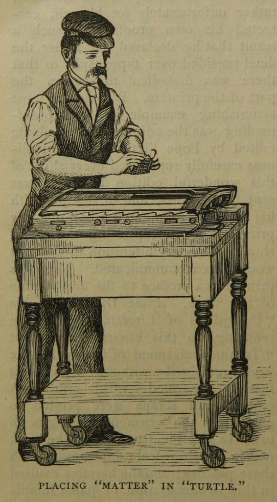 Illustration on page 10 of "The daily newspaper : the history of its production and distribution."