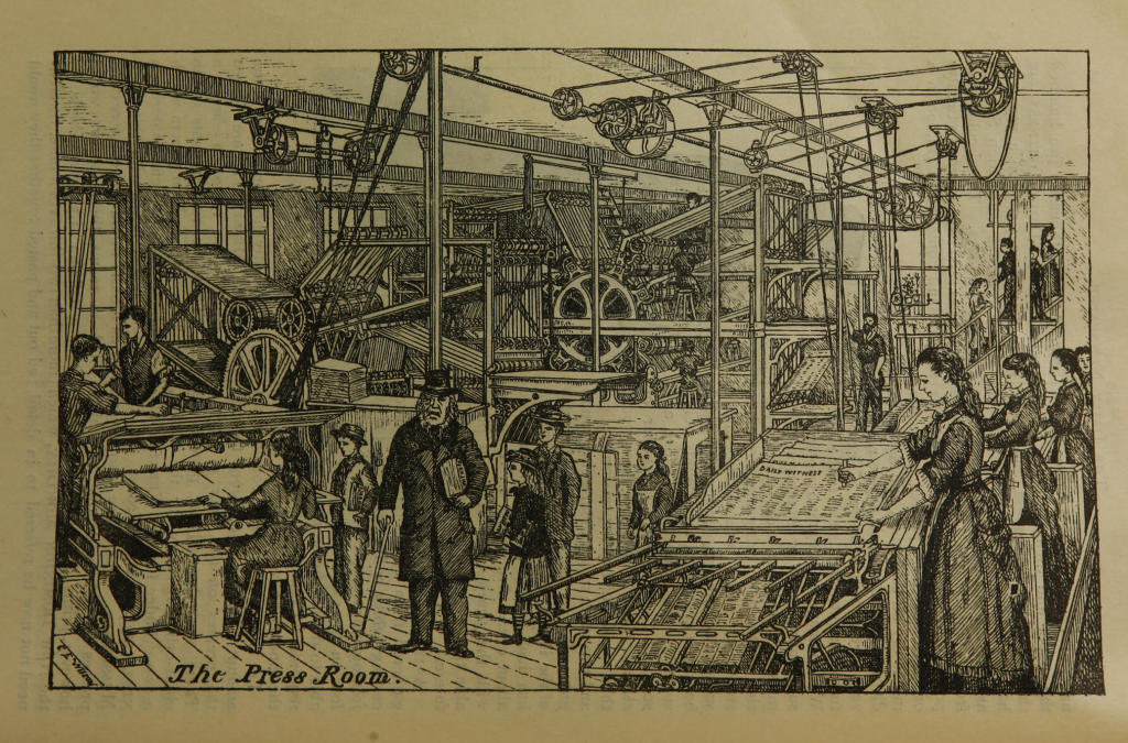 Illustration on page 13 of "The daily newspaper : the history of its production and distribution."