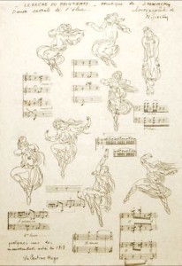 Le sacre sketches by Valentine Gross-Hugo (1913)