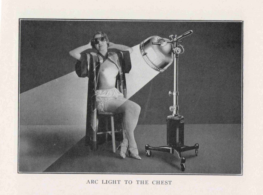 John Harvey Kellogg. Light therapeutics: a practical manual of phototherapy for the student and the practitioner. 2nd ed. Battle Creek, Mich. : Modern Medicine Pub. Co., 1927.