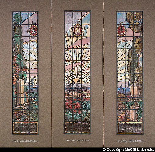 Nobbs and Hyde design: Memorial Windows for Medical Building (1919).