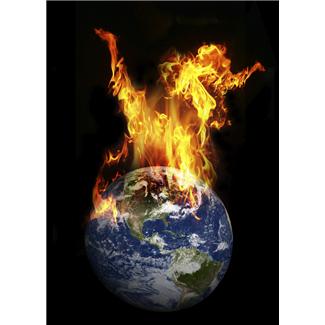 Earth in flames