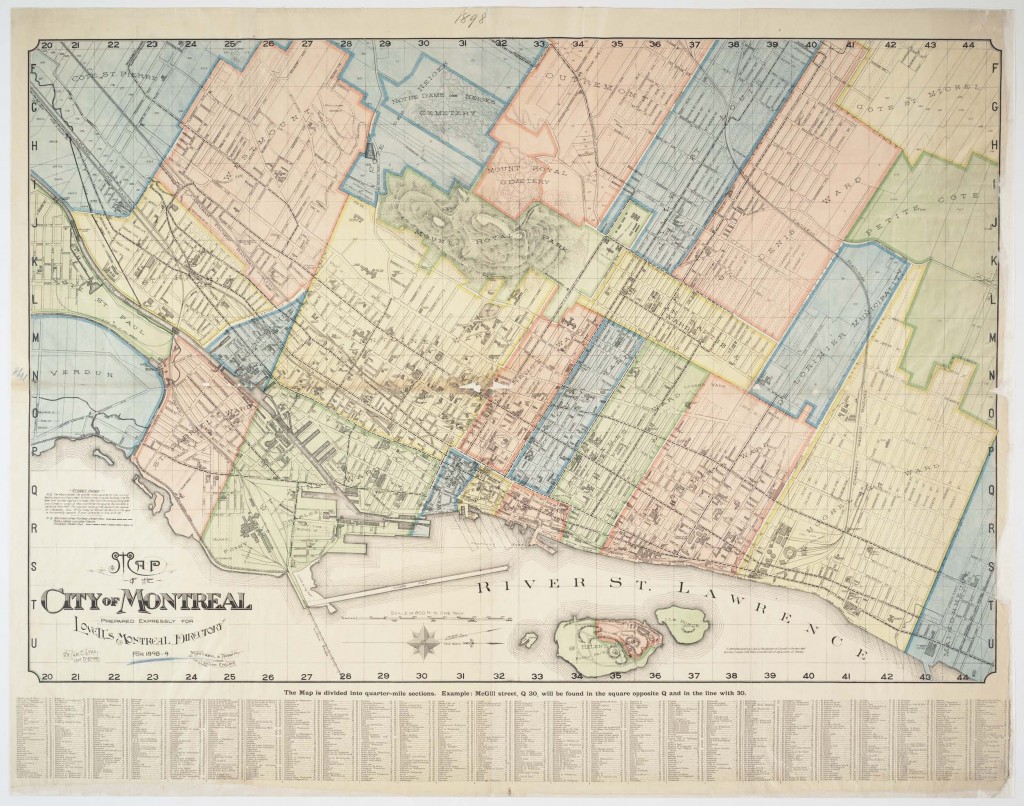 1898 City of Montreal map | The Dark Room