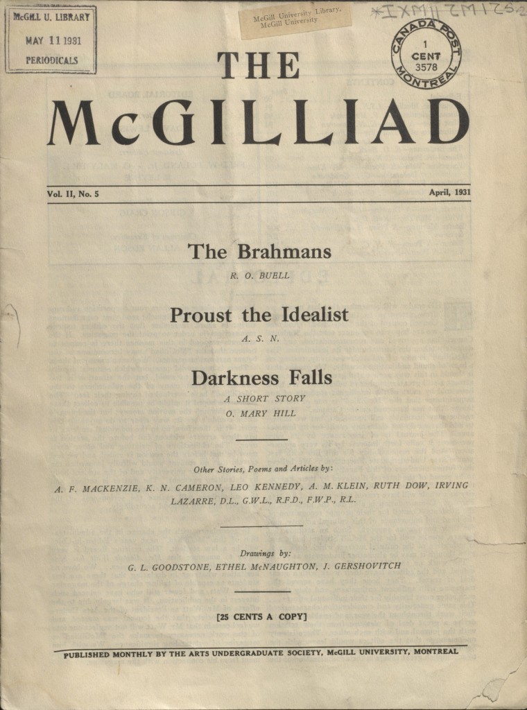 The McGilliad. Vol. 2 no. 5