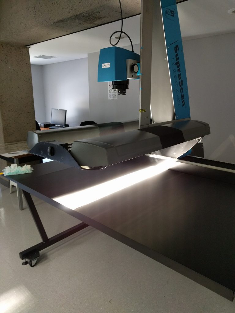 Quartz scanner in the digitization lab