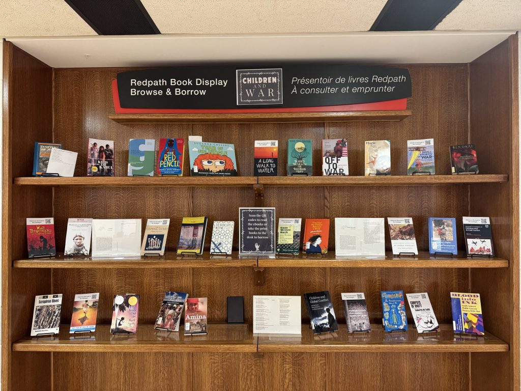 A photo of the Redpath Book Display