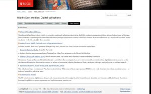 Digital collections - Middle East studies - Guides at McGill University