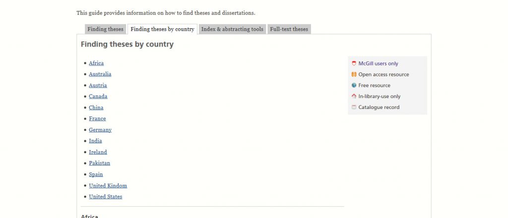 mcgill thesis database